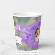 Lila Wilde Blume Benutzerdefinierte Foto-Vorlage G