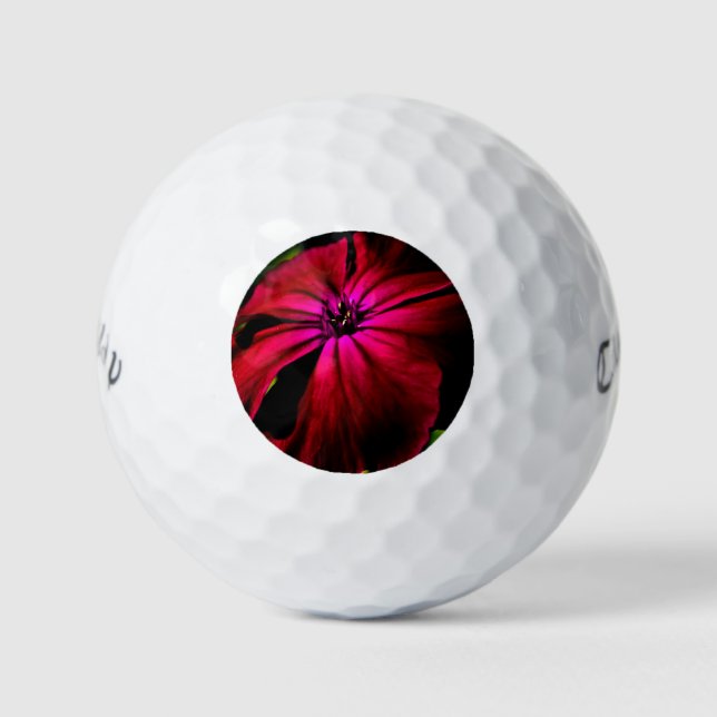 Lila Wilde Blume cwb gbcna Golfball (Vorderseite)