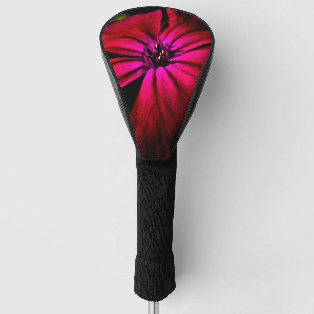 Lila Wilde Blume dcm Golf Headcover (Vorderseite)