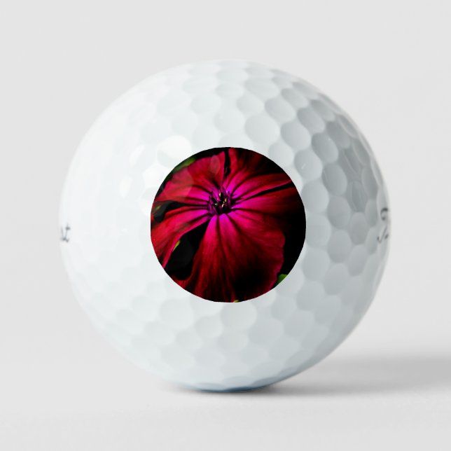 Lila Wilde Blume tpv1 gbcna Golfball (Vorderseite)