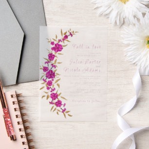 Lila Wilde Trompetenrebe Blumen Garten Hochzeit