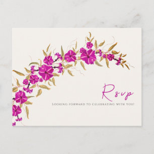 Lila Wilde Trompetenrebe Blumen Garten Hochzeit Postkarte