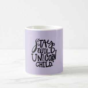 Lila Wildes Einhorn Kaffeetasse