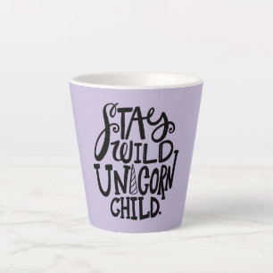 Lila Wildes Einhorn Milchtasse