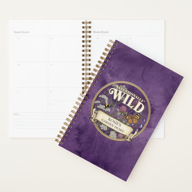 Lila Wildgartenplaner - Individuelles Tagebuch (Anzeige)