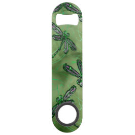 Lila Winged Dragonflies Speed Flaschenöffner