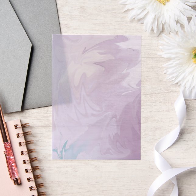 Lila Wirbel mit türkisfarbener Touch (Hochzeit)