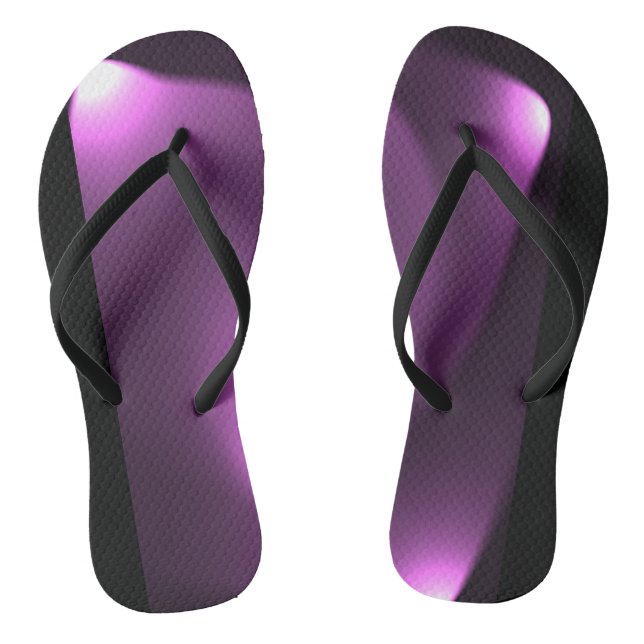 Lila wirbelnde Lichter Flip Flops (Fußbett)