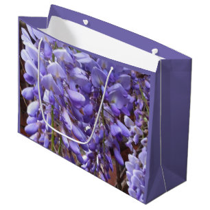 Lila Wisteria Blossom Large Große Geschenktüte