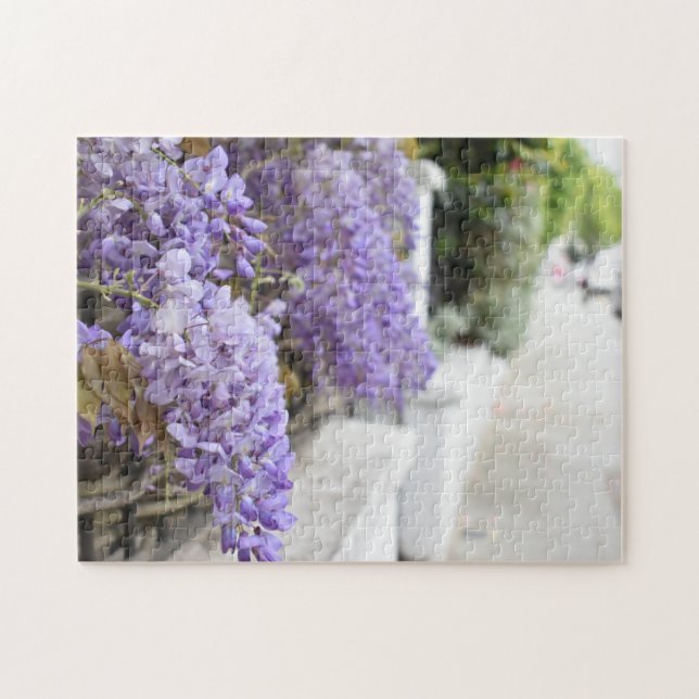 Lila Wisteria Blume Kensington Chelsea London Puzzle (Horizontal)