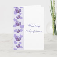 Lila Wisteria-Herzen, die Annahme Wedding sind