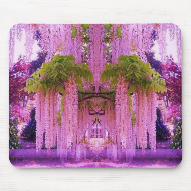 Lila Wisteria in Japan Mousepad (Vorne)