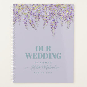 Lila Wisteria Sage Blumengarten Hochzeit Planer