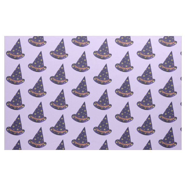 Lila Wizard Hat Yellow Stars Halloween Fabric Stoff (Fat Quarter (45,7 x 55,9 cm))