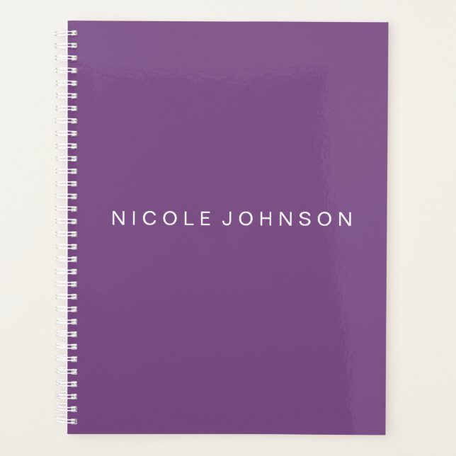 Lila / Wochen/Monatsplaner Planer (Vorderseite)