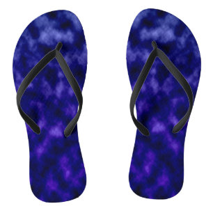 Lila Wolken Flip Flops