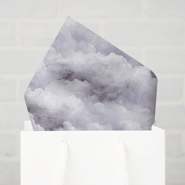 Lila Wolken Geburtstag oder jeder Anlass Seidenpapier (Geschenktüte)