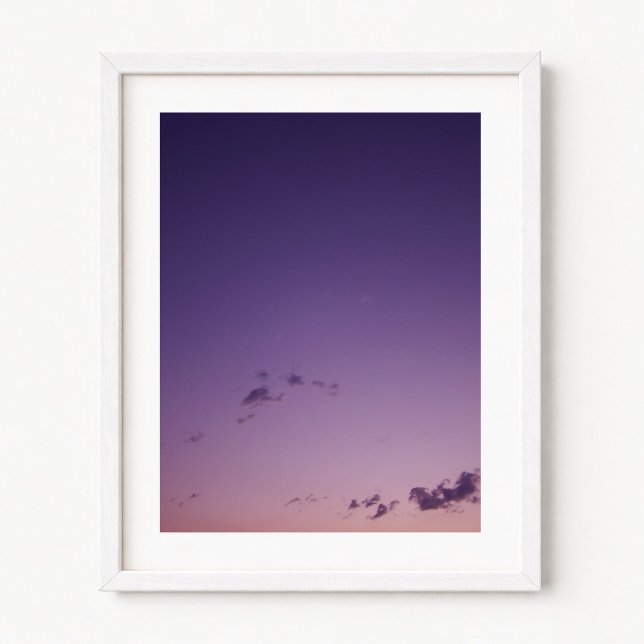 Lila Wolken in Twilight Poster (Purple Scattered Clouds at Twilight Poster)