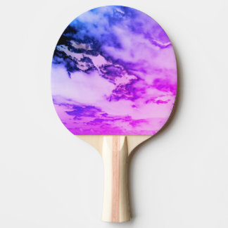 Lila Wolken Tischtennis Schläger