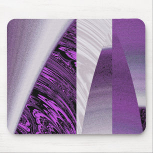 Lila-Wolkenkratzer-Fraktal-Mauspad Mousepad