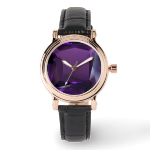 Lila Wrist Amethyst Watch Armbanduhr