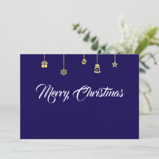 Lila Wunschkarte Frohe Weihnachten