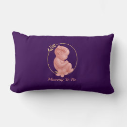 Lila Wurf-Rücken-Kissen - Babyparty Lendenkissen