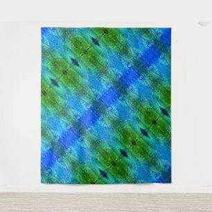 Lila X GL Ikat 7 Wandteppich