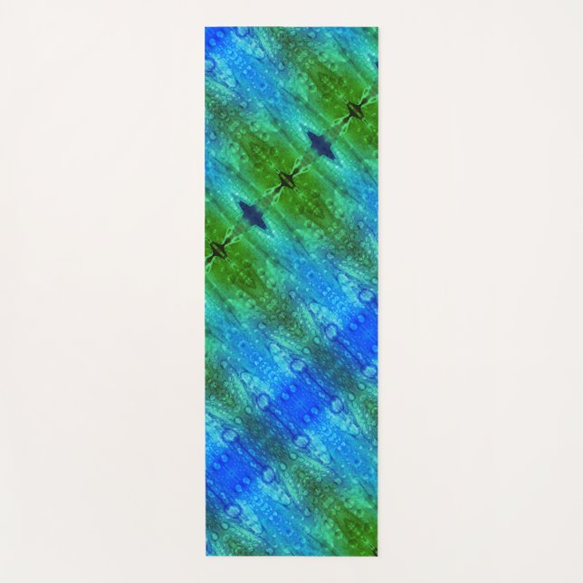 Lila X GL Ikat 7 Yogamatte (Vorderseite)