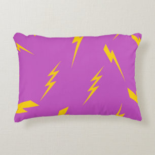 Lila Y2K-Muster Dekokissen