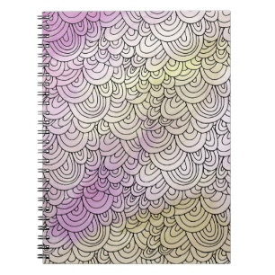 Lila Yellow Mermaid Notizblock