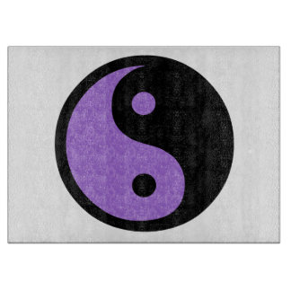 Lila Yin Yang Schneidebrett