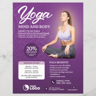 Lila Yoga-Flyer Flyer