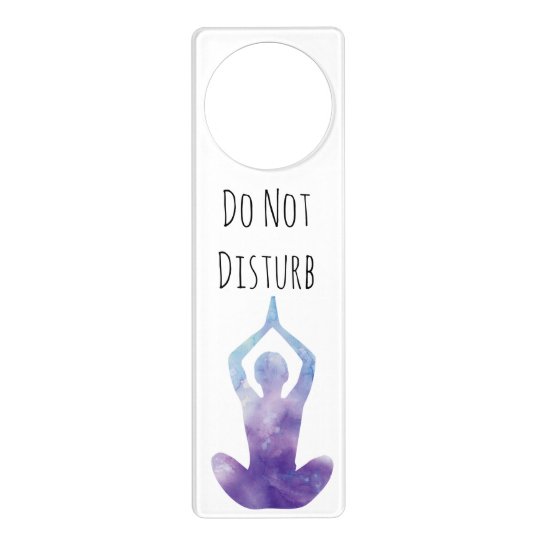 Lila Yoga Meditation Des Blau Ombre Storen Nicht Turanhanger