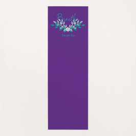 Lila Yogamattel - Atmen Sie das hier got Yogamatte