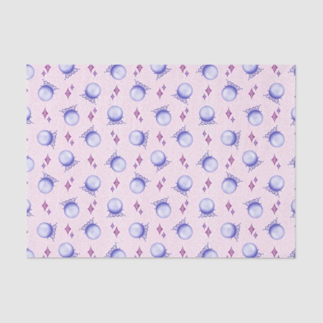 Lila Zauberkristall Halloween Seidenpapier (Vorderseite)