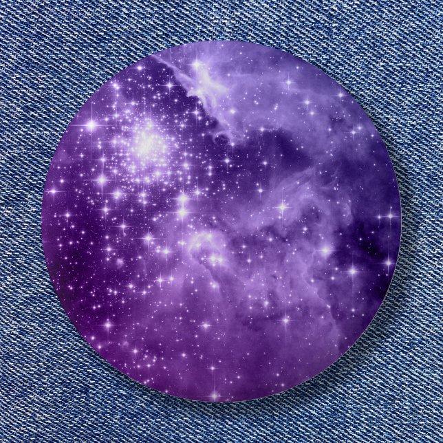 Lila Zauberstars Button (Purple Magic Stars Button)