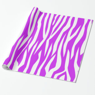 Lila Zebra-Druck Geschenkpapier