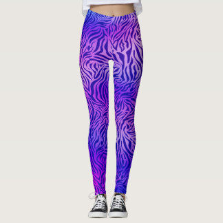 lila Zebra-Leggings Leggings