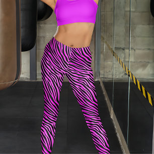 Lila Zebra Print Leggings