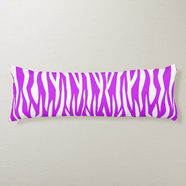 Lila Zebra Print Seitenschläferkissen (Vorderseite)