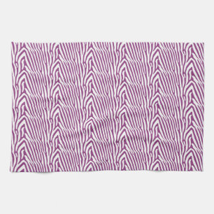 LILA ZEBRA STRIPES GESCHIRRTUCH