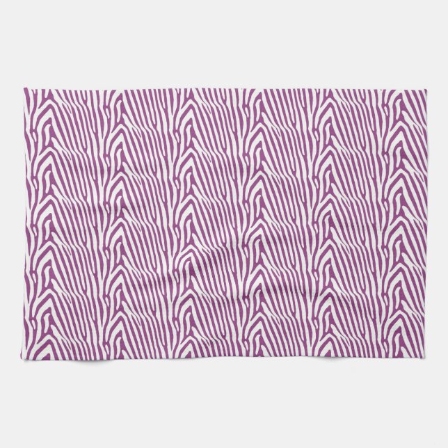 LILA ZEBRA STRIPES GESCHIRRTUCH (Horizontal)