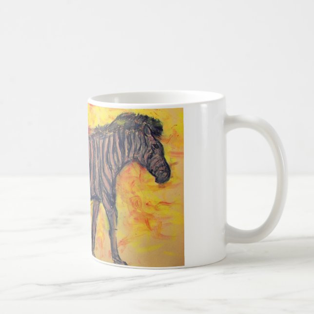 lila Zebra Tasse (Rechts)