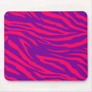 Lila Zebra-Zebra-Print, Personalisiert Mousepad