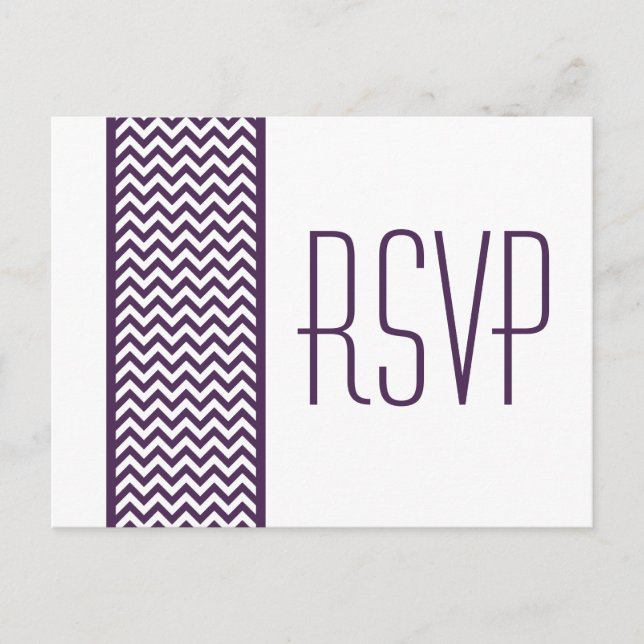 Lila Zickzack Grenzkarte UAWG Postkarte (Vorderseite)