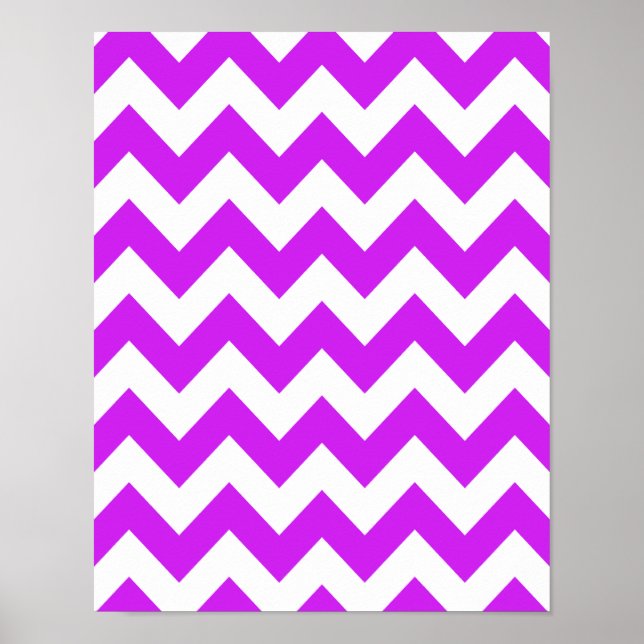 Lila Zickzack Poster (Vorne)