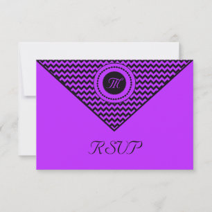 Lila Zickzack UAWG RSVP Karte