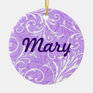 Lila Ziername Keramikornament