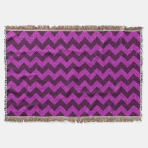 Lila Zig Zag Glitzer Decke